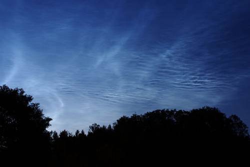 Панорама бури серебристых облаков